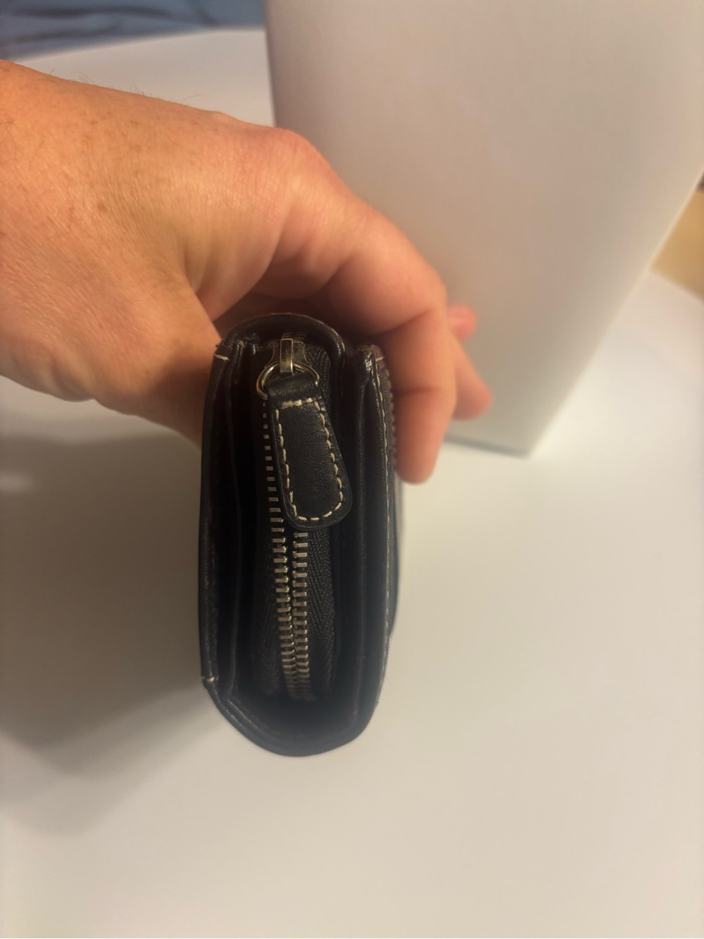 Coach Black Signature Jacquard Zip Wallet - Picture 8 of 9